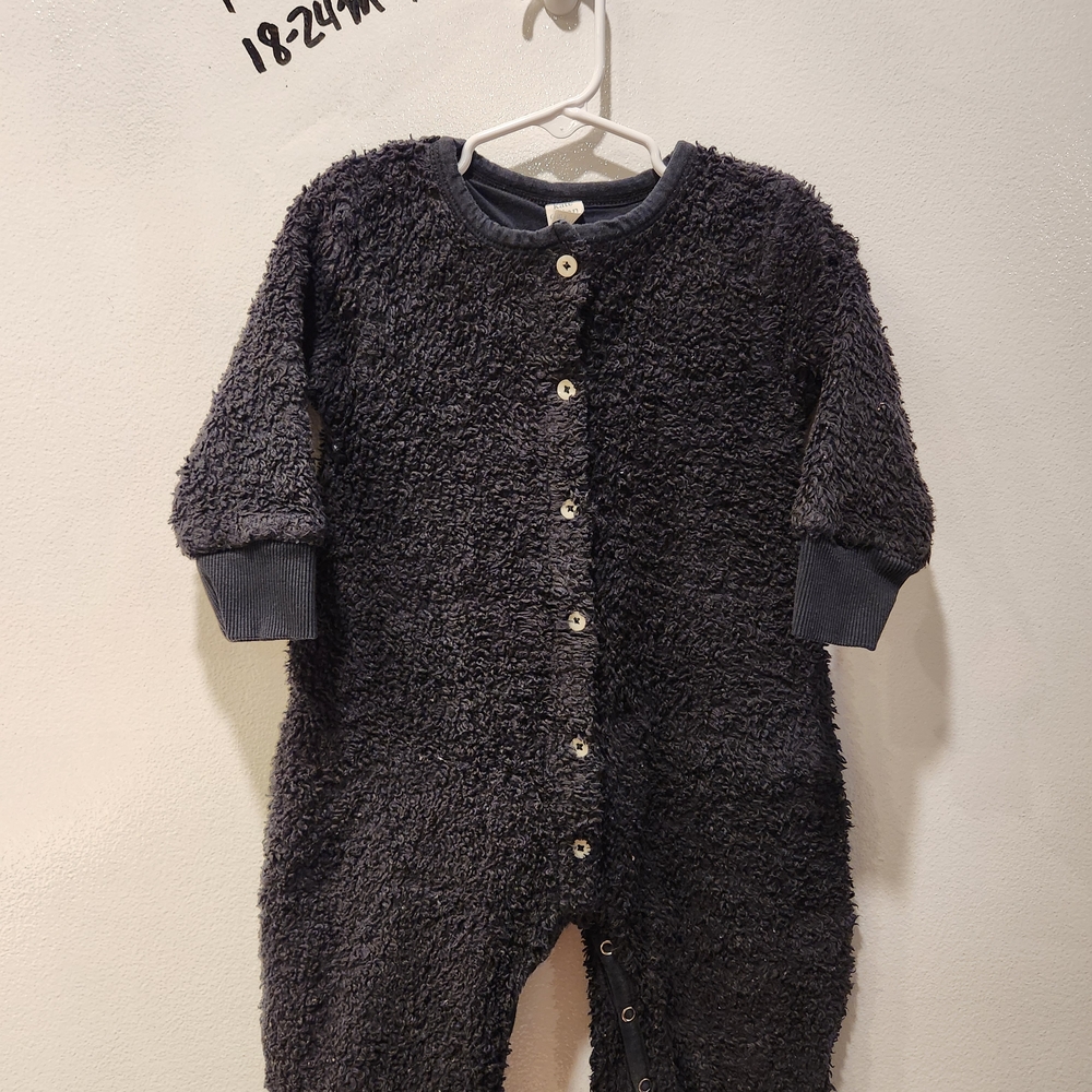 Kate Quinn Cotton Sherpa Romper 18-24m